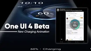 One UI 4 Beta New Charging Animation🔋 | Samsung | Android 12 | One UI 4 First Look | SammyFans