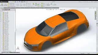 Solidworks Car Tutorial - Audi R8 ! Solidworks Surfacing Tutorial 