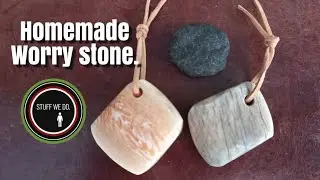 Homemade or DIY worry-stone! Bone fidget EDC pocket carry!