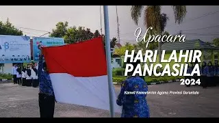 Upacara Peringatan Hari Lahir Pancasila Tahun 2024 tingkan Kanwil Kemenag Gorontalo.