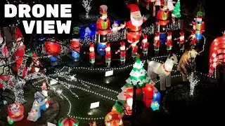 HUGE 2023 Christmas Inflatable Display | Aerial Day & Night View | INFLA