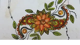 DaliART Floral Circle Card