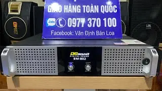 Đẩy DG sound BM802 công suất 800W/ kênh, 32 sò, giá hãng 6tr900k cửa hàng giảm còn 4tr200k