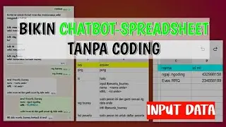 CARA MEMBUAT BOT WA SPREADSHEET TANPA CODING - fitur input data