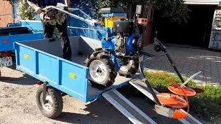 Ant drives a walk-behind tractor Accident