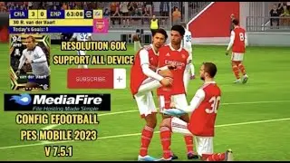 Config Fix Lag Efootball Pes Mobile 2023 V7.5.1 | Resolution 60k Antilag | Config No pw