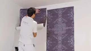 How to wallpaper with a straight seam? Step-by-step instructions