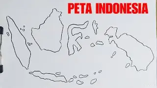 Menggambar Peta Indonesia dengan mudah - lengkap dan paling gampang - tutorial Menggambar