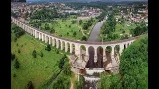 DJI MAVIC PRO: Viadukt Bunzlau / Boberviadukt Bolesławiec / 489 Meter lang / 26 Meter hoch