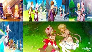 Genshin impact - Date Noelle - Encontro completo com todos caminhos e finais
