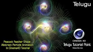 Peacock Feather  Shape Abstract Particle Animation Tutorial | In Cinema4D 2020