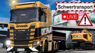 ETS2 SCHWERTRANSPORT  - NEW SCANIA S770 V8 🔴 🅻🅸🆅🅴 [2802] EURO TRUCK SIMULATOR 2