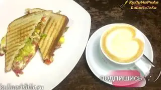 Сэндвич с яичницей и беконом!) ☺ 😋идеально на завтрак!)