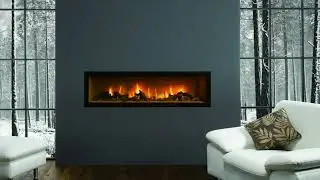 Cozy Winter Ambience | Crackling Fireplace Sounds & Snow Fall