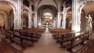 360 video: Inside Basilica of Sant'Ambrogio, Milan, Italy