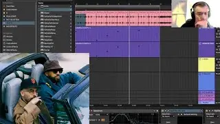 making a beat for Larry June