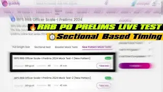 GUIDELY IBPS RRB Officer Scale-I Prelims 2024 Mock Test-1 (New Pattern)