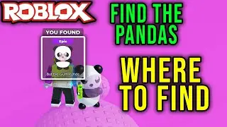 BUBBLE GUM PANDA - WHERE TO FIND [FIND THE PANDAS] - Roblox