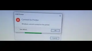 Windows cannot connect to the network printer 2022 latest update in windows 10