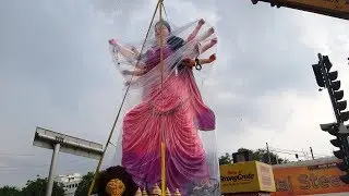 Durga Murti Making | 40 Feet Durga Mata Making | Gulab Srinivas | 