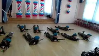 Номер «Спецназ» к 23 февраля. Исполняют мальчики старшей группы (5 лет). 