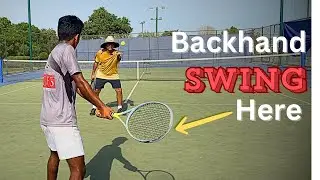 Two Handed Backhand Swing Path | Tennis Lesson
