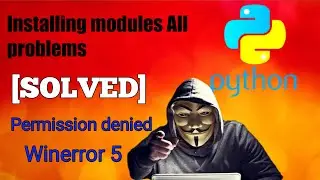 pyauduio error install|error no 13[permission denied] in python| error in installing modules[python]