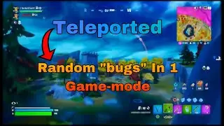 Fortnite Random “bugs” in 1 Game-mode