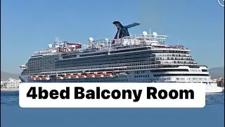 4 beds on Panorama Cruise Ship | Balcony | Carnival Cruise Line | Rm9260