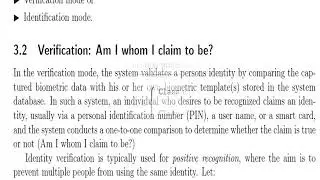 Biometric System Design Fundamantals