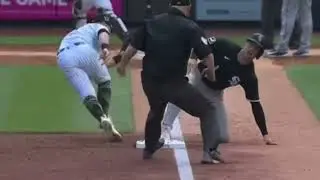 Trevino With Sneaky Pickoff at Third Base