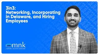 3in3: Networking, Incorporating in Delaware, and Hiring Employees | MNK Law