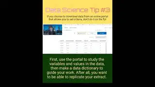Data Science Tip #3: Document your decisions in a data dictionary before you extract online data