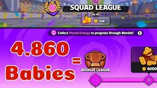 How many BABIES Need to reach SQUAD LEAGUE [ BRONZE LEAGUE SQUAD BUSTERS ] #squadbusters