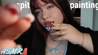 ASMR spit painting you, personal attention, whispers