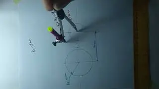 6. Construct an arc of a given radius tangent to two circles from the inside