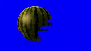 A melancia em questão (chroma key)