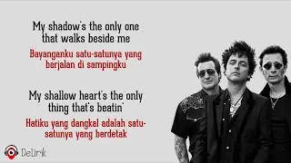 Boulevard Of Broken Dreams - Green Day (Lirik Lagu Terjemahan)