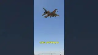 NICE APPROACH BEFORE LANDING #f16 #fightingfalcon #fighterjets #shorts