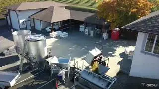 2018 Grape crush at St Hubertus & Oak Bay Estate Winery