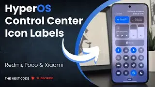 HyperOS Control Center Icon Labels | Show Texts On Shortcut Icons | HyperOS - Hindi
