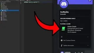 How to Show Roblox Studio Activity on DISCORD?