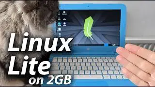 😺 Linux Lite 7.4 64bit installed on HP Stream 11 with 2GB RAM...