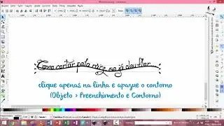 INKSCAPE -  TEXTO EM FORMA DE CURVAS