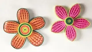 How To Make Beautiful Quilling Flower Using Combing Technique | DIY Paper Quilling Tutorial