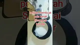 pola kerah Shanghai bundar