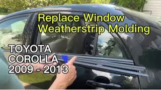 How to Replace Window Weatherstrip Molding | 2009 - 2013 Toyota Corolla
