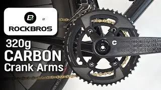 Ultralight Road Bike ROCKBROS Carbon Crank Arms 🚴‍♂️ Installation Guide & Review 