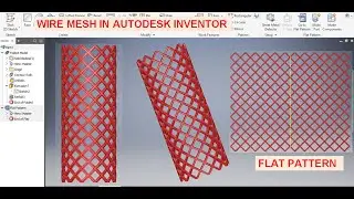 Wire Mesh in Autodesk Inventor || Pattern Design in Autodesk Inventor || Inventor Tutorials 3d Cad