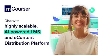 mCourser: AI-powered Learning Management System & Distribution Platform for Educational Publishers